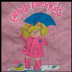 Vintage Retro Cabbage Patch Kids Rain Jacket
